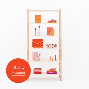 Modular Shelving Unit BS-01-NT for trade shows, events and retail spaces | natural color