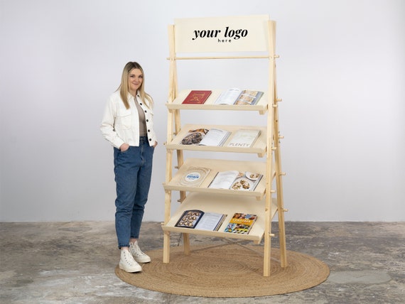 Shelving VS 07 NT With Slanted Shelves for Shops and Fairs Folding