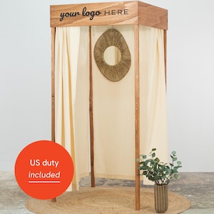 Collapsible Wooden Fitting Room – Portable Changing Room, Dressing Booth for Trade Shows, Pop Up Shops and Fashion Events