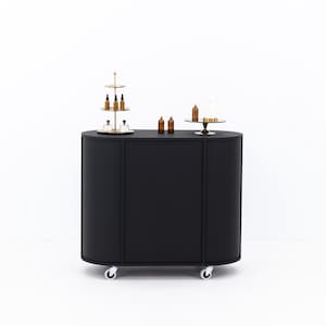 MUSTERVERKAUF | Tragbare Kasse | Schwarzer Verkaufstisch | Verkäufer Stand Kasse Kasse | VC-23-W-Ml Nr. 101 | schwarze Farbe