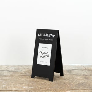 Gepersonaliseerde buitenbord, metalen frame, voor restaurants, winkels, evenementen Milimetrie afbeelding 5