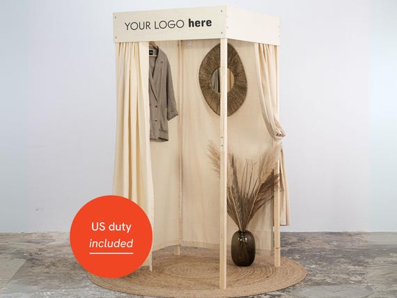 Collapsible Wooden Fitting Room VH-03-NT for Trade Shows, Showrooms, Fashion  Fair and Events - Etsy