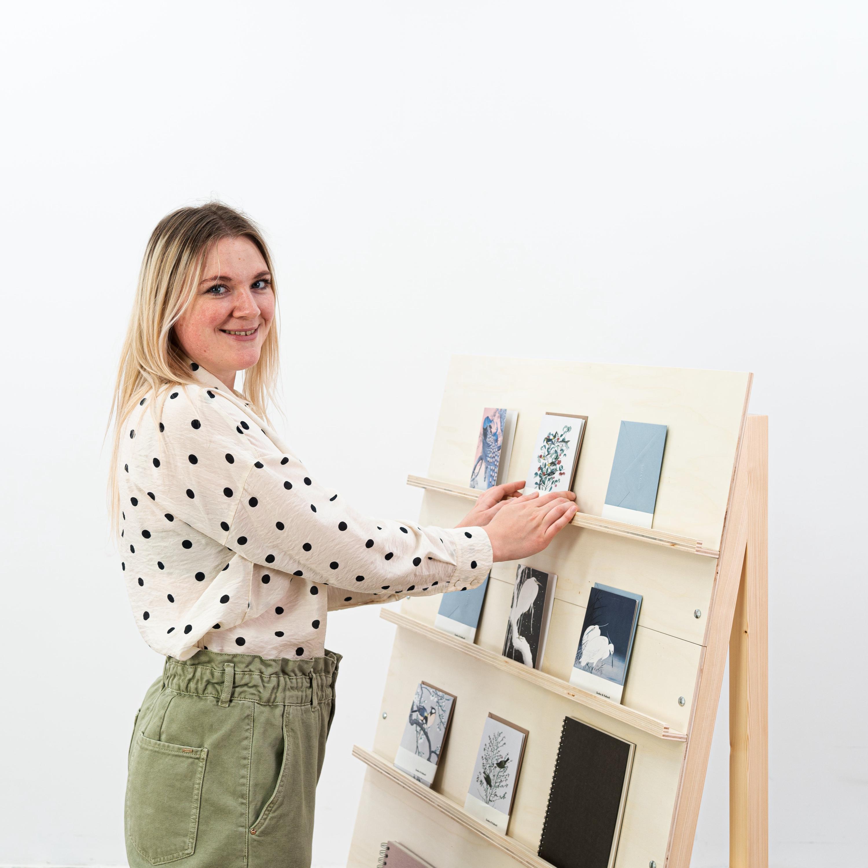 Large Wooden Display Stand for Notebooks, Books, Planners, Cards | VAN ...