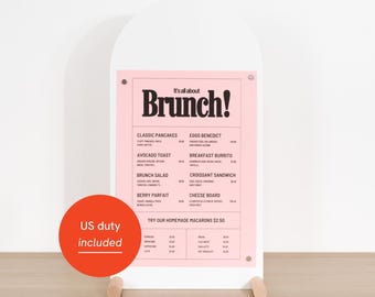 Magnetic Tabletop Arch Sign Board White SAP-04-V-WT | Vertical Countertop Display | A5 / A4 Menu, Price List, Table Number Holder