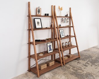 Portable lightweight shelving unit VS-05-CF to be placed against the wall, for shops and events | Milimetry