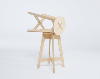 Bar stool 63cm high (24 3/4"), made of plywood, great for craft fairs, art studio, workshop, office or kitchen