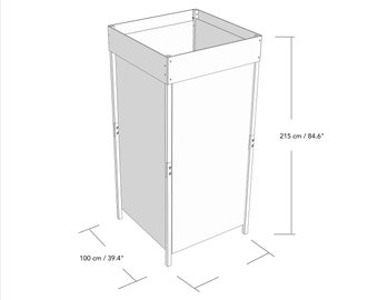 Collapsible Wooden Fitting Room VH-03-NT for Trade Shows, Showrooms,  Fashion Fair and Events 