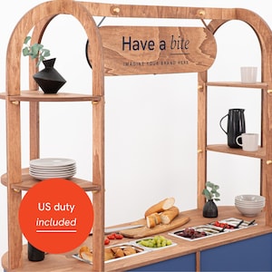 Charcuterie cart VC-29-A-W | Ideal for Catering & Events | Snack bar | custom color