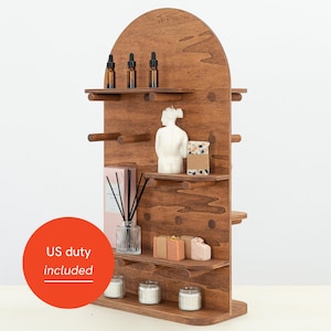 Tabletop pegboard retail wooden collapsible display VAP-03-CF
