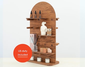 Tabletop pegboard retail wooden collapsible display VAP-03-CF