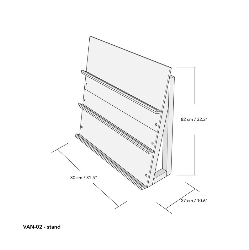 Wooden Display Stand for Notebooks Books Planners Cards Etsy