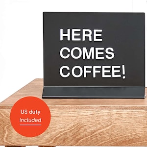 Set of metal magnetic table top sign boards, T shape, menu, offer, horizontal, landscape A5, A4, A3 size (Half letter, Letter, Ledger)