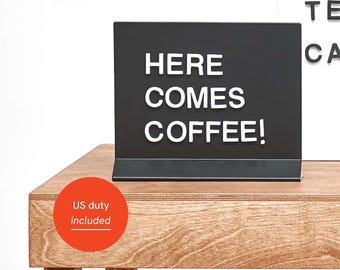 Set of metal magnetic table top sign boards, T shape, menu, offer, horizontal, landscape A5, A4, A3 size (Half letter, Letter, Ledger)