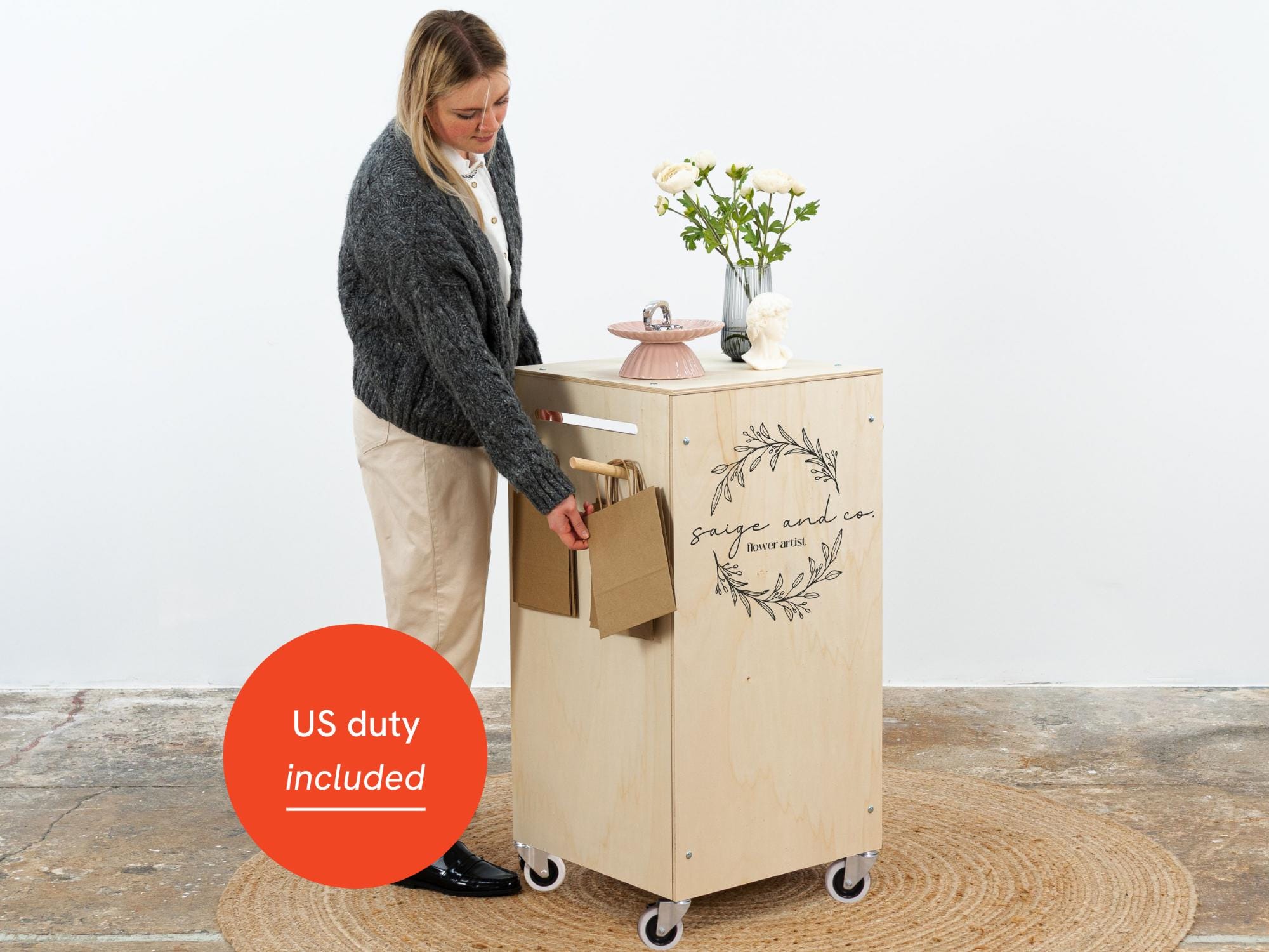 Casier bois - Etsy België