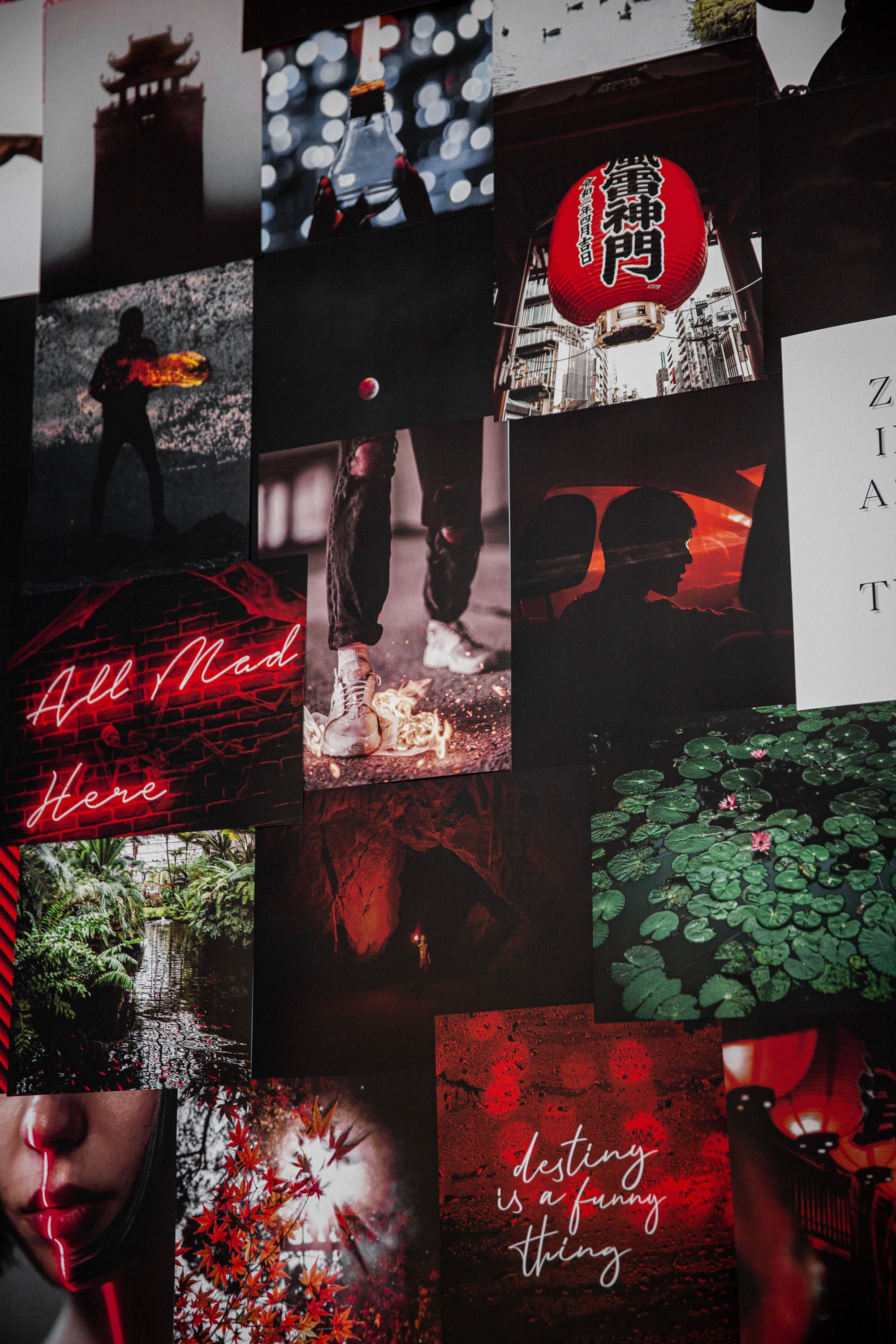 Fire Aesthetic Collage Wall Kit Etsy Ireland
