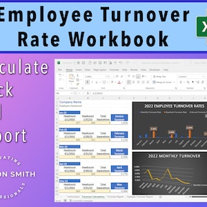 Employee Turnover Rate Template Excel Workbook, Employee Turnover Report