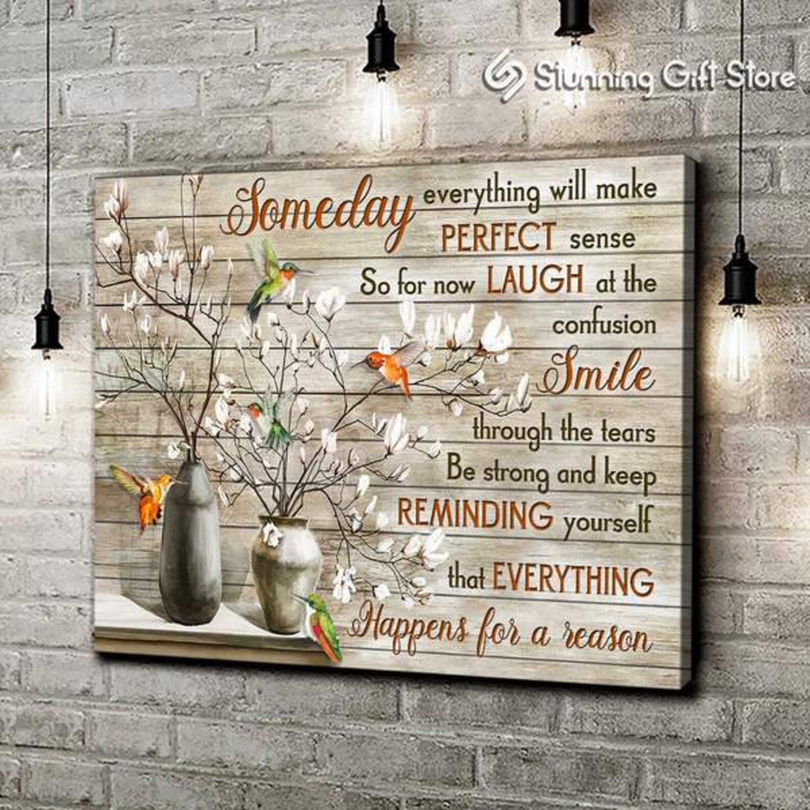 Someday Everything Will Make Perfect Sense Canvas Wall Art Etsy