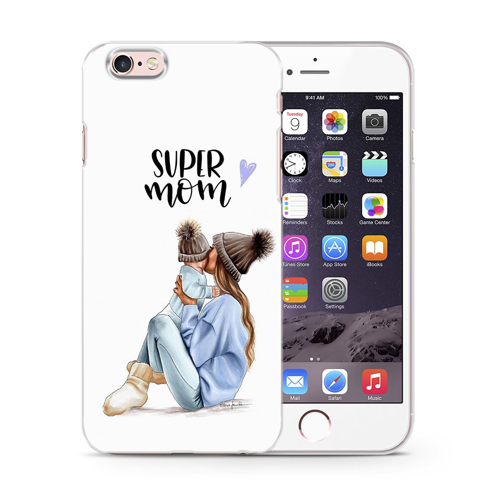 Super Mom Mum Mother Baby Princess Phone Case, Phone Cover - Etsy