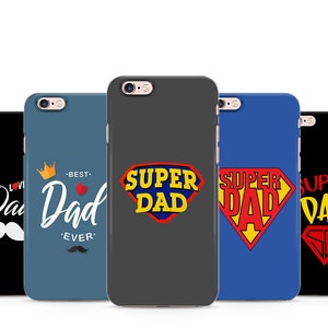 Coque de téléphone Super Best Hero Dad Moustache Love