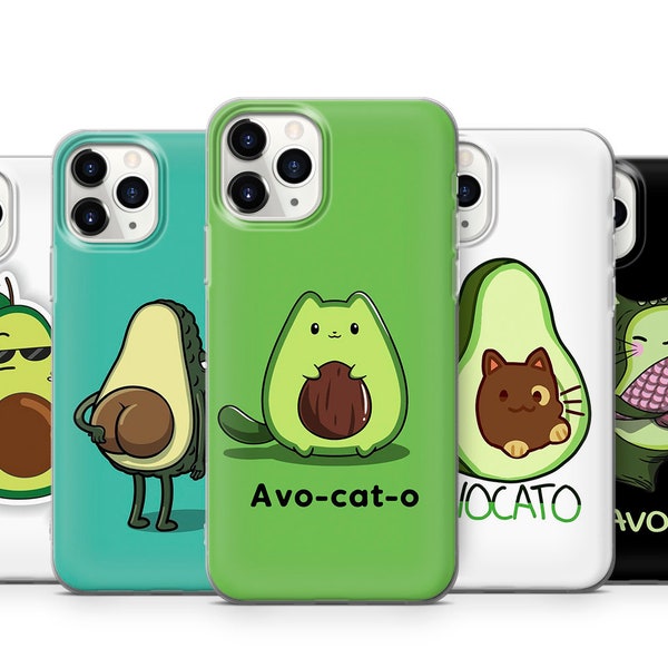 Avocado, Avo-cat-o, Funny Cat Crazy phone case cover