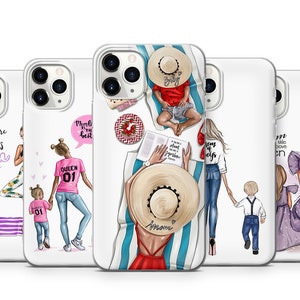 Custodia per cellulare Super Mom Mum Mother Girl Boy Mom Life Queen