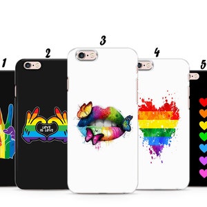 LGBT Peace and Love Heart Lips  Butterfly phone case, phone cover