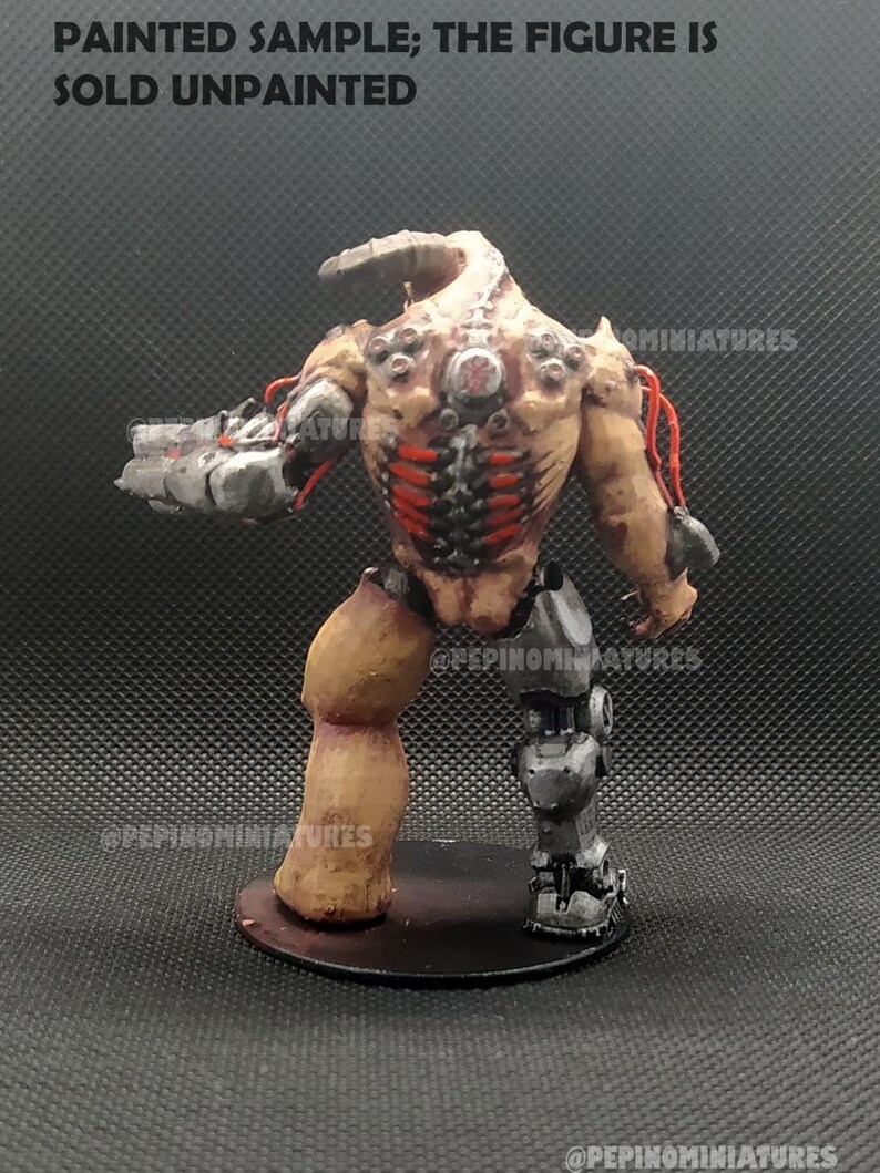 Cyberdemon Tyrant miniature unpainted Doom Eternal warhammer | Etsy