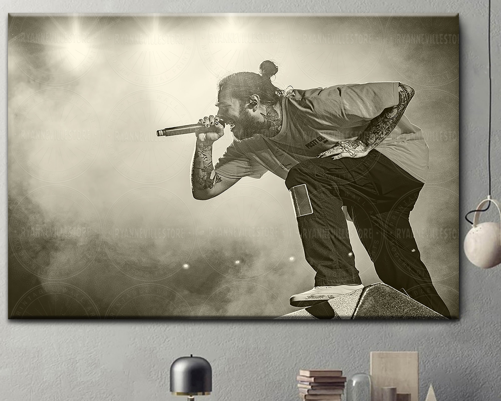 Rap Hiphop Canvas Rap Artist Wall Art Hip Hop Music Art Etsy