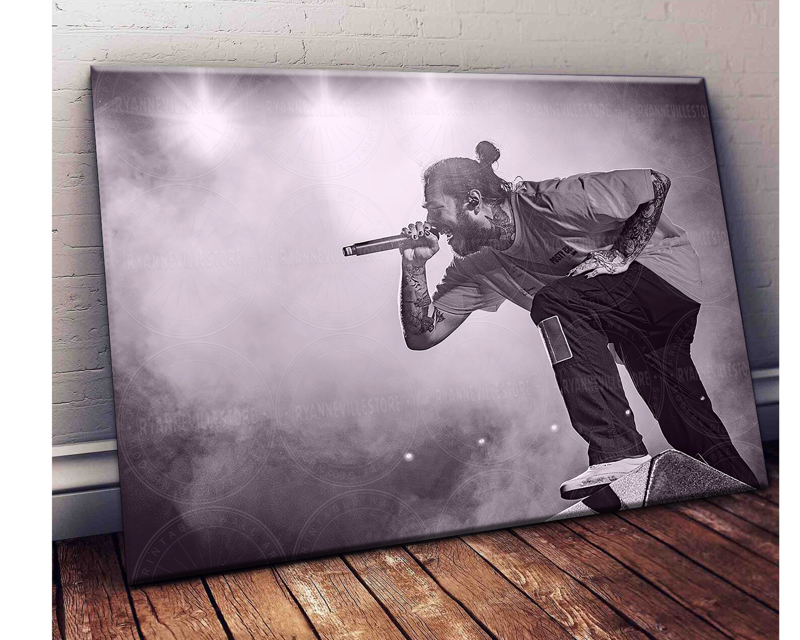 Rap Hiphop Canvas Rap Artist Wall Art Hip Hop Music Art Etsy