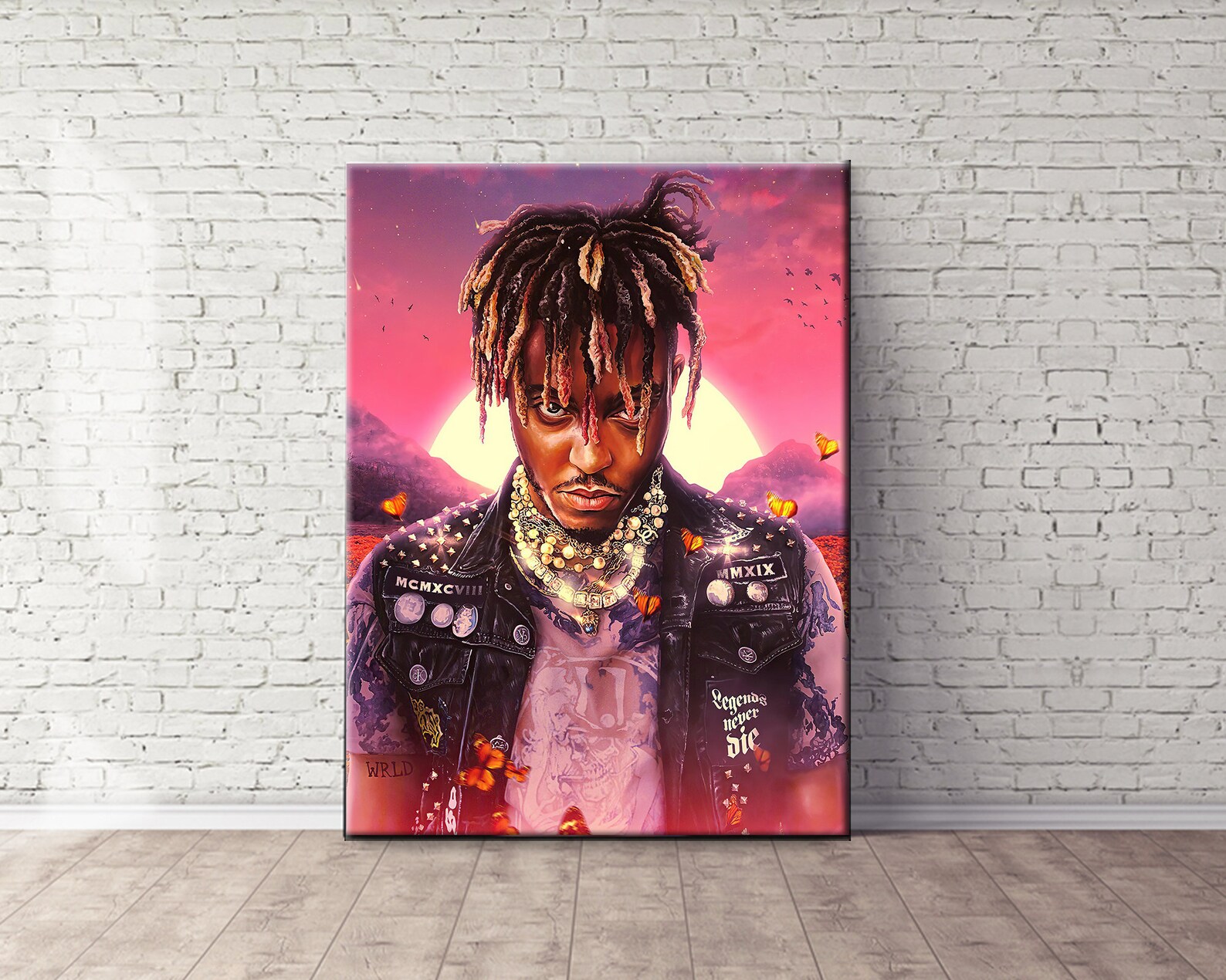 Juice WRLD Canvas Music Artist Wall Art Rap Music Iconic Art Etsy