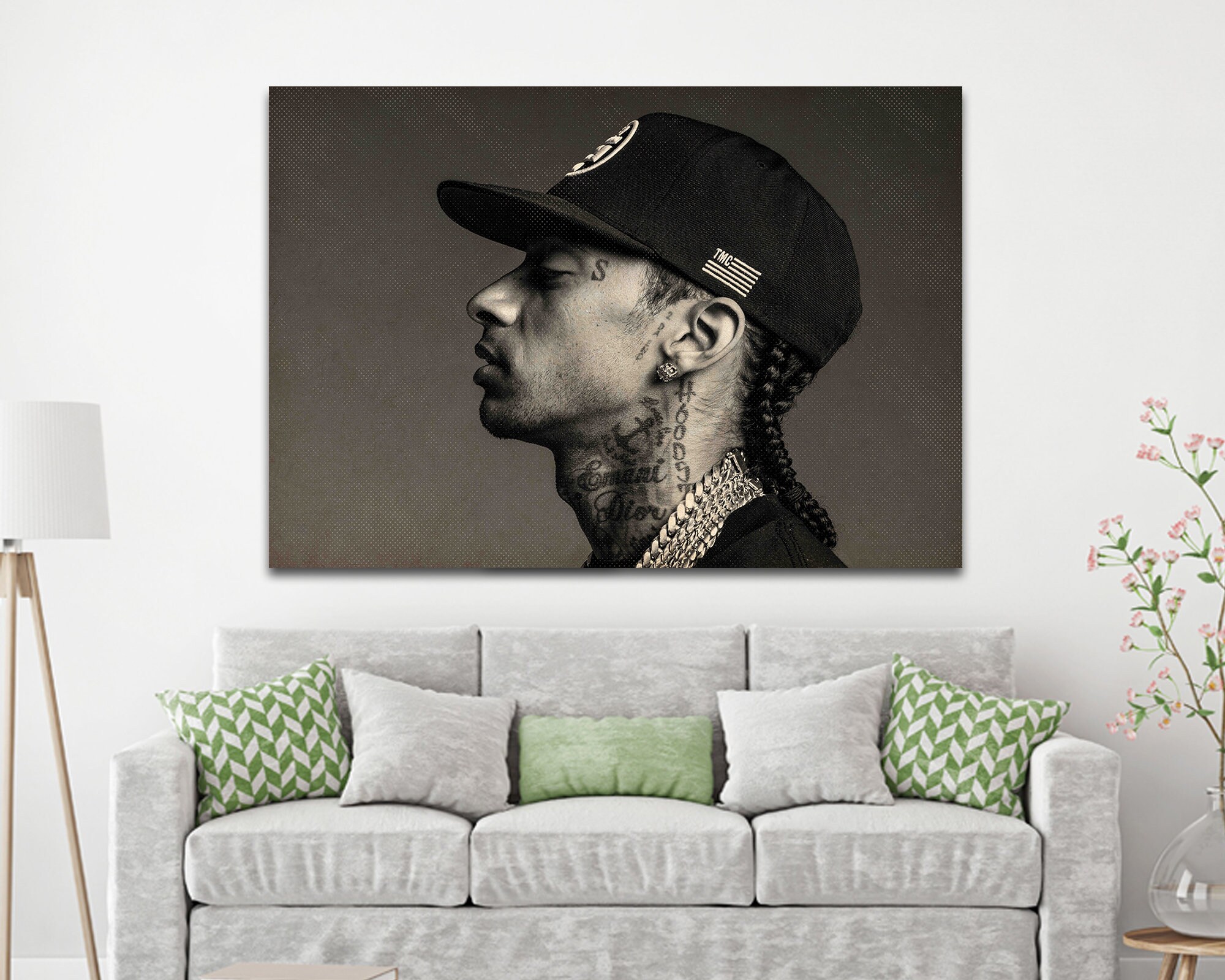 Rap Hiphop Canvas American Rapper Wall Decor Rap Artist Etsy