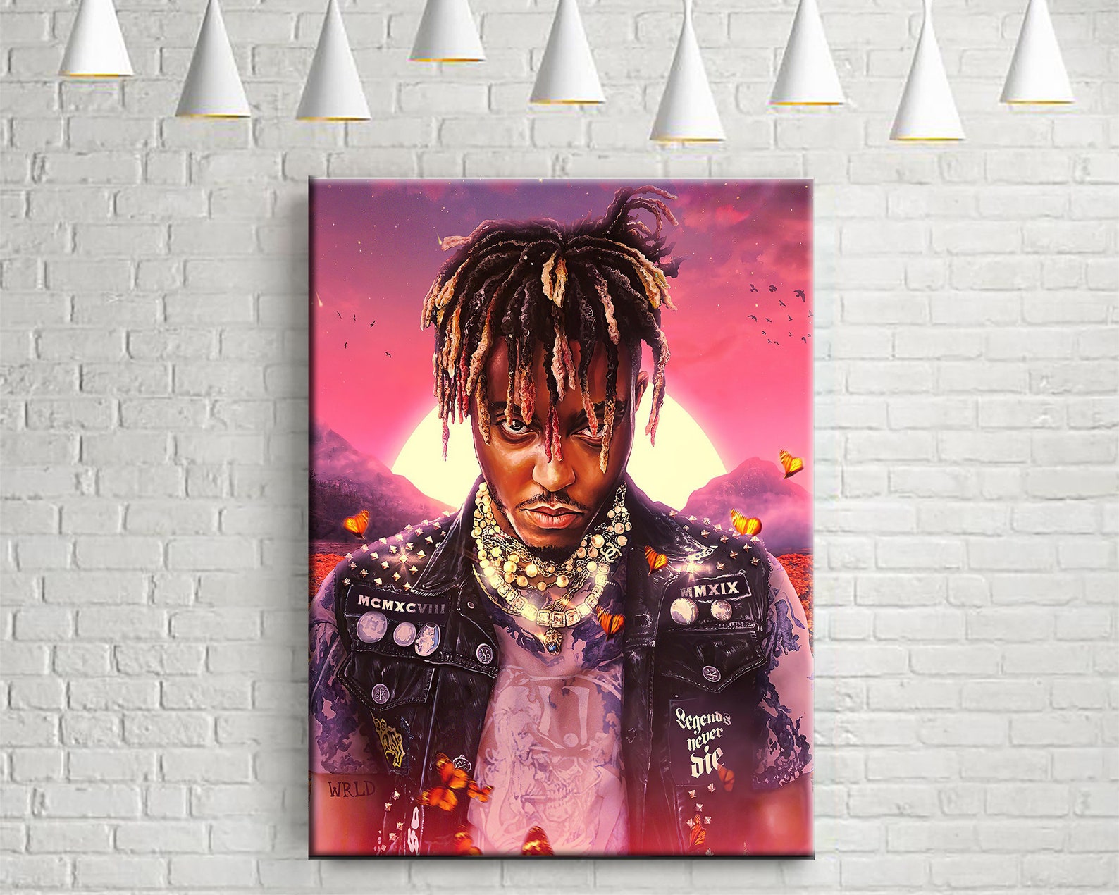Juice WRLD Canvas Music Artist Wall Art Rap Music Iconic Art Etsy