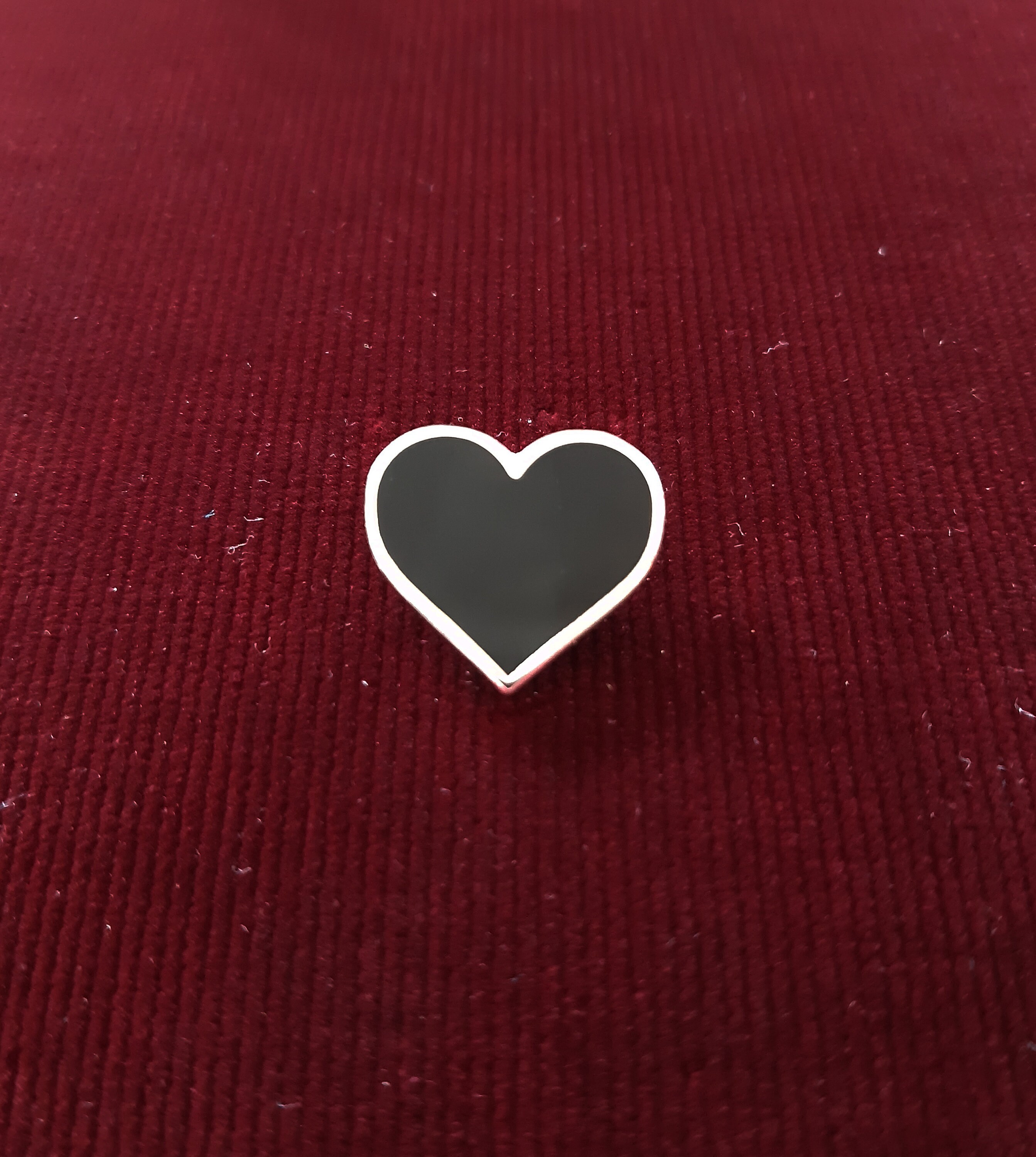Black Heart Pin