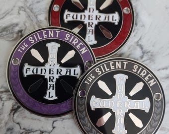 The Silent Siren Hearse automobile Grille Badge