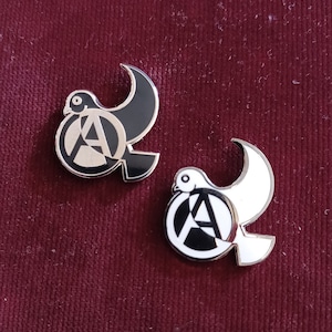 Anarchy+Peace  (A) Dove Enamel Pin