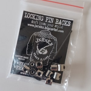 Locking Pin Backs (pin keepers)