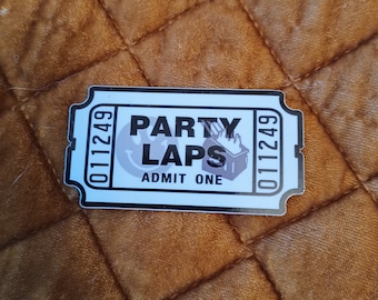 Party Laps Snowboard / Ski Sticker