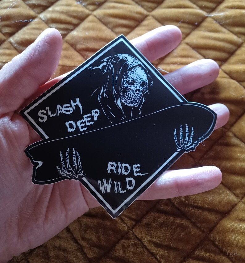2 Slash Sticker Ride Wild Slash Deep Snowboard Sticker - Etsy