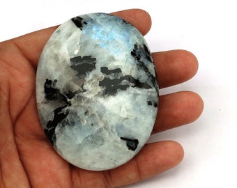 Rainbow Moonstone Palm Stone | Flashy Palm Stone | Crystal Palm Stone| Bulk Crystals | Crystal Pebble | Massage Stones | Wholesale Crystals