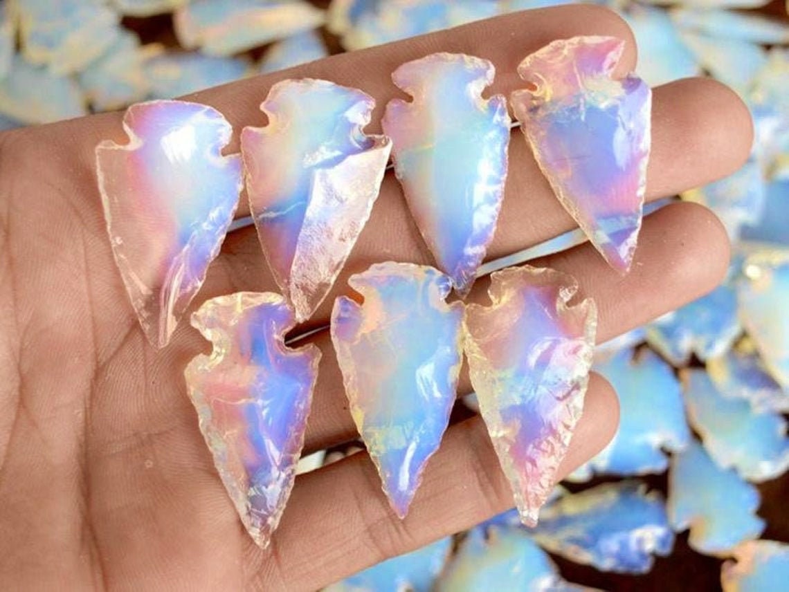 Bulk 10 PCS Opal Arrowheads Bulk Opal Arrowheads Healing | Etsy