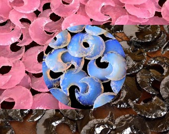 Mix Crescent Moons | 50 Pieces | Opal Moon | Obsidian Moon | Rose Quartz Moon | Bulk Crystals | Carving Crystal | Wholesale Crystals