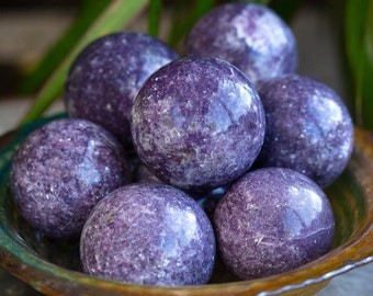 Lepidolite Sphere | Crystal Sphere | Lepidolite Ball | Crystal Healing | Healing Crystals | Gemstone Ball | Healing Ball