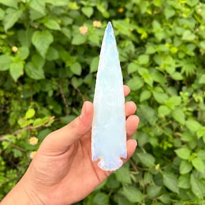 6" Large Opalite Arrowhead, Crystal Arrowhead, Opalite Spearhead, Gemstone Arrowhead, Arrowhead Crystals