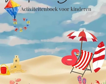 Libro da colorare dell'alfabeto estivo / Attività per imparare l'olandese dalla A alla Z in formato PDF (download digitale)
