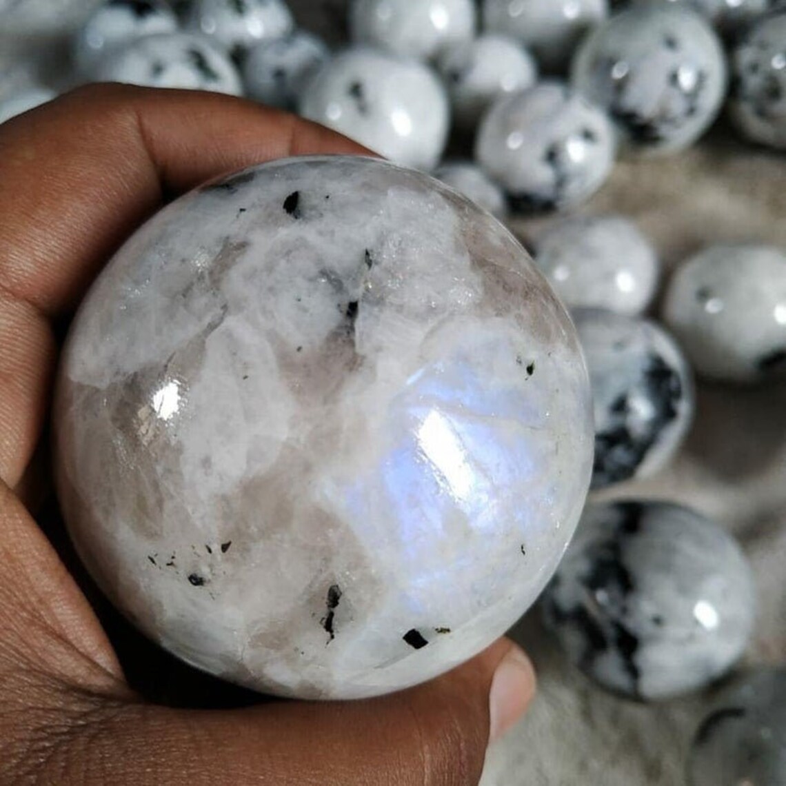 1 Kg Rainbow Moonstone Sphere Wholesale Gemstone Spheres Etsy