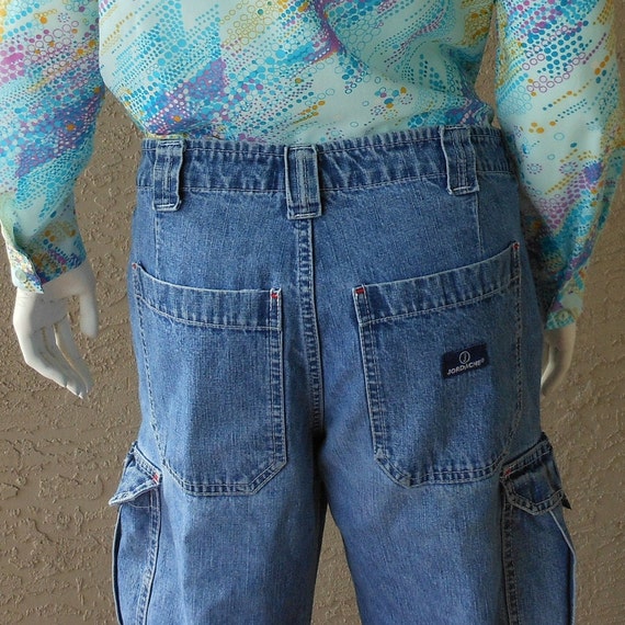 Vintage Jordache Cargo 'J' Jeans High 