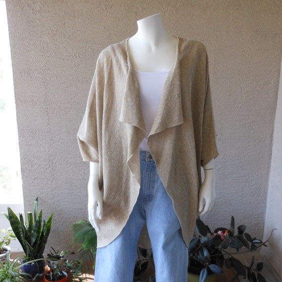 Vintage Cocoon Drape Woven Jacket Size Small Size… - image 1