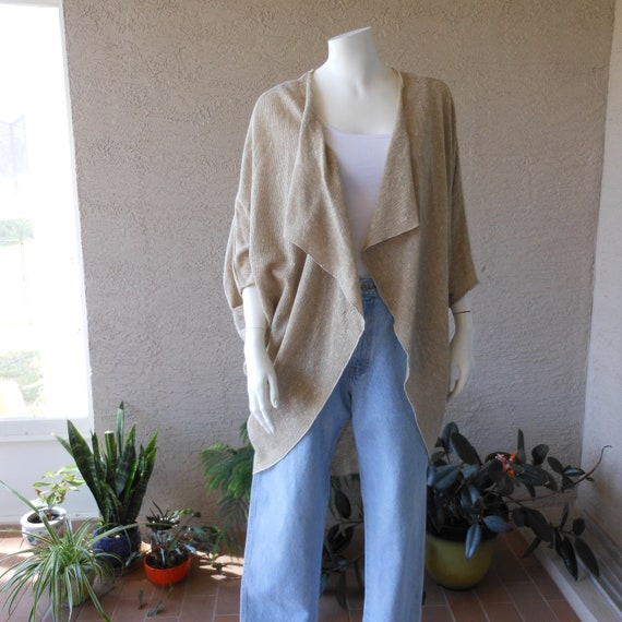 Vintage Cocoon Drape Woven Jacket Size Small Size… - image 4