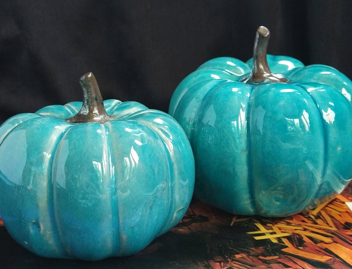 2 Pcs Set Ceramic Pumpkins. Choose color ORANGE / RED / WHITE. Etsy