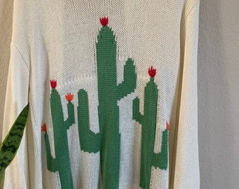 Cactus Cardigan | Etsy